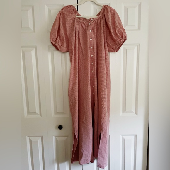 Carly Jean Los Angeles Red and White Maxi Dress - Picture 2 of 4